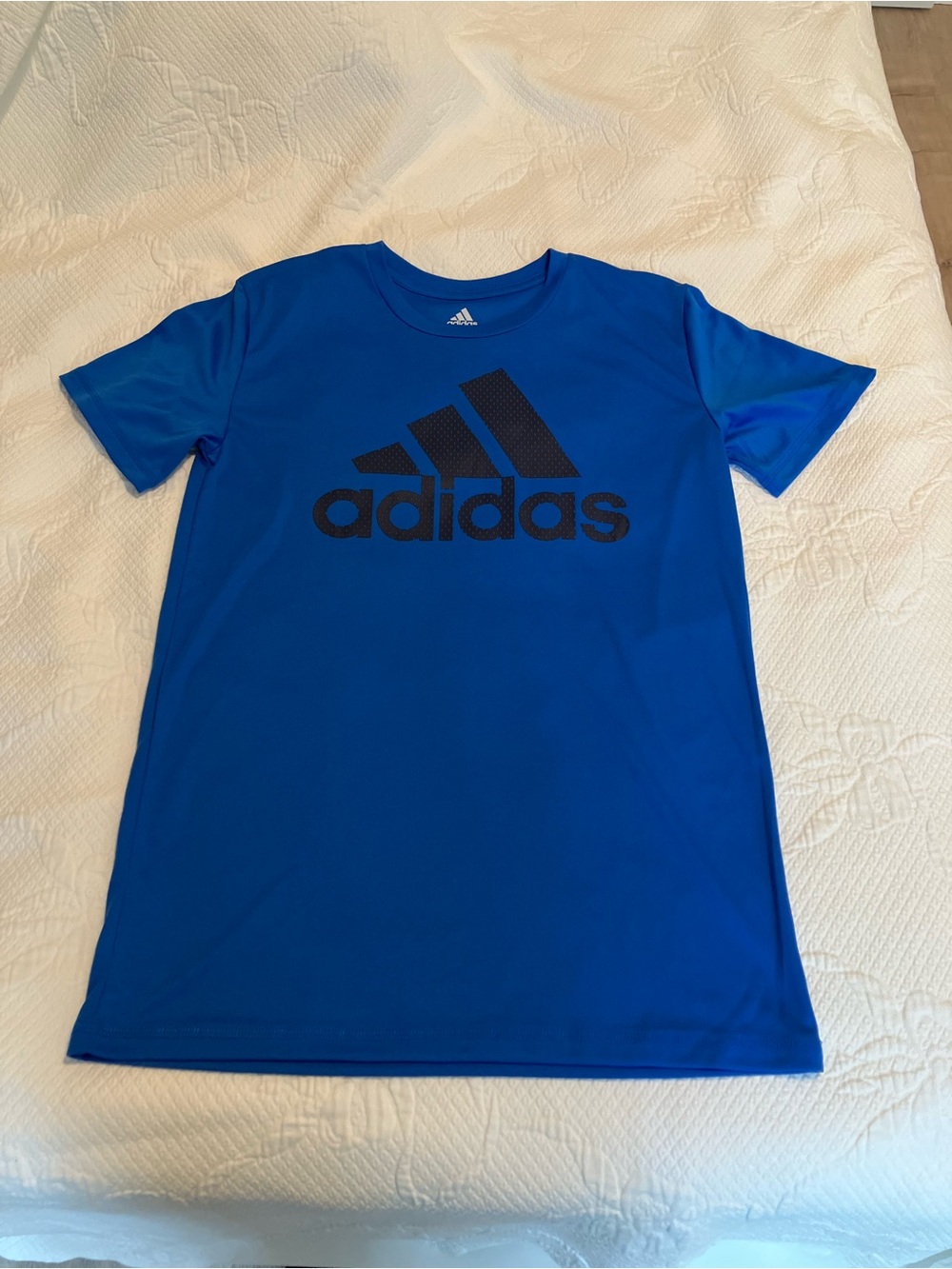 adidas Blue Short Sleeve Logo Tee